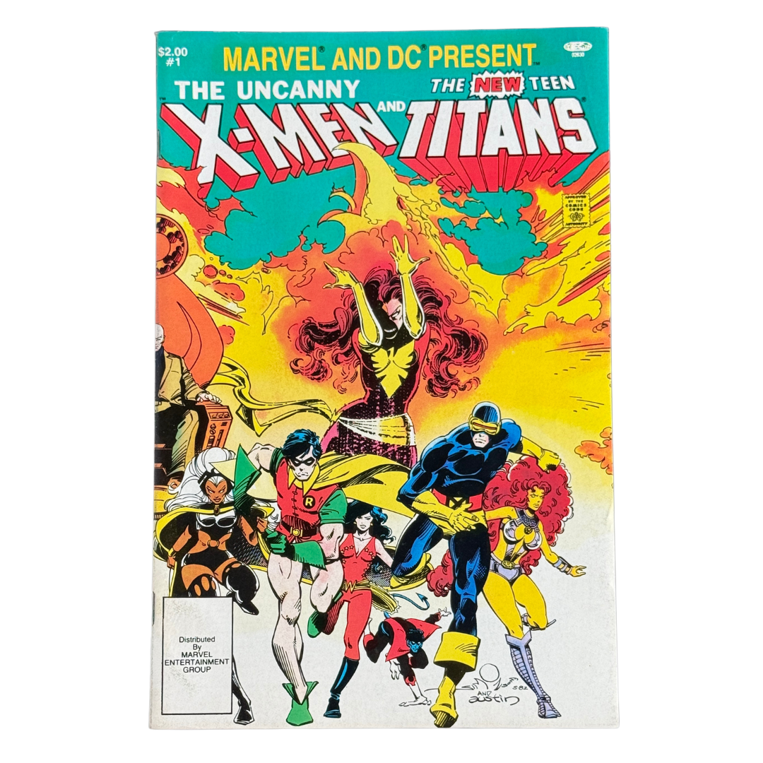 Marvel and DC Present: The Uncanny X-Men and The New Teen Titans (1982) #1 – VF – Direct Edition (Marvel/DC)