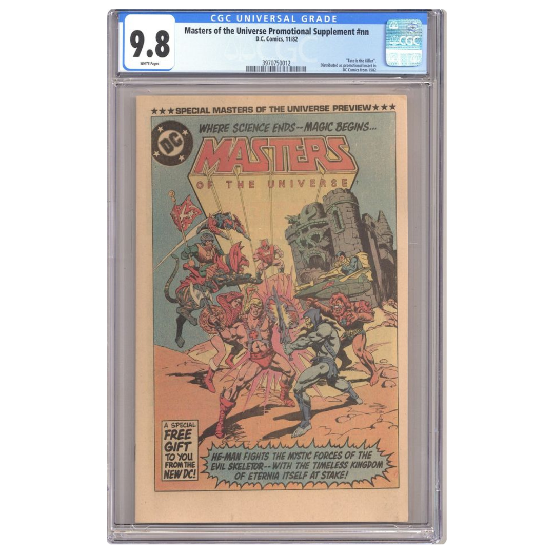 Masters of the Universe Special Preview Insert – 1982 DC Promotional Supplement – CGC 9.8 – 1982 (DC Comics)