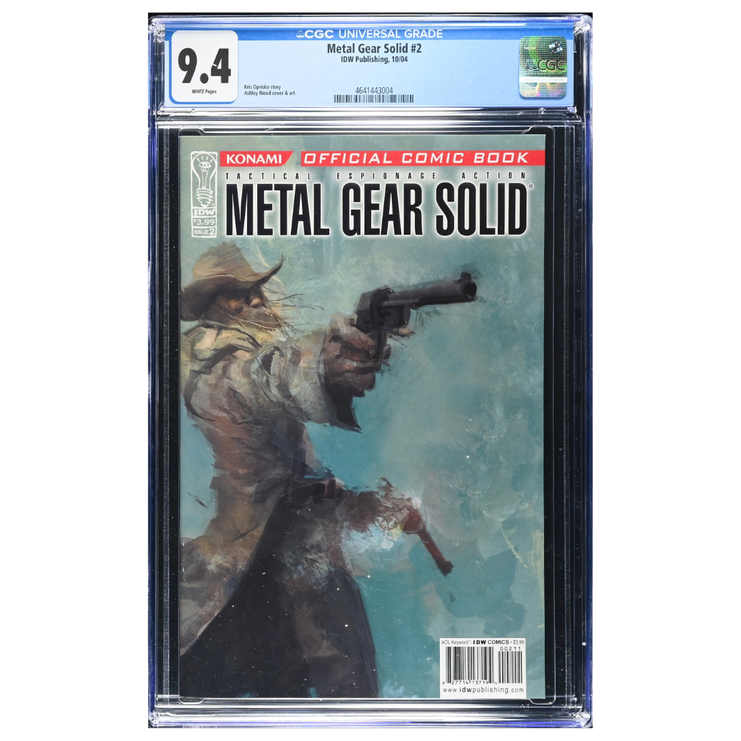 Metal Gear Solid #2 – Ashley Wood Cover / Video Game Adaptation – CGC 9.4 – 2004 (IDW Publishing)