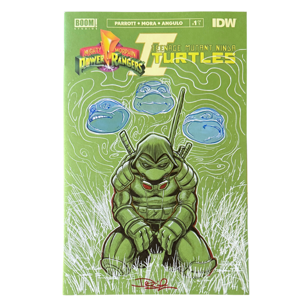 Mighty Morphin Power Rangers Teenage Mutant Ninja Turtles II #1 - Blank Variant - Full Sketch by Dietrich Smith