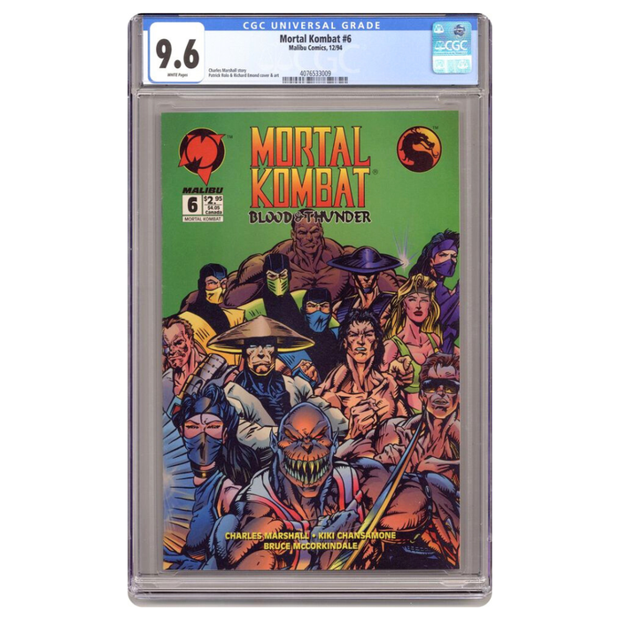 Mortal Kombat: Blood and Thunder #6 – Storyline Finale / Lead-In to Tournament #1 – CGC 9.6 – 1994 (Malibu Comics)