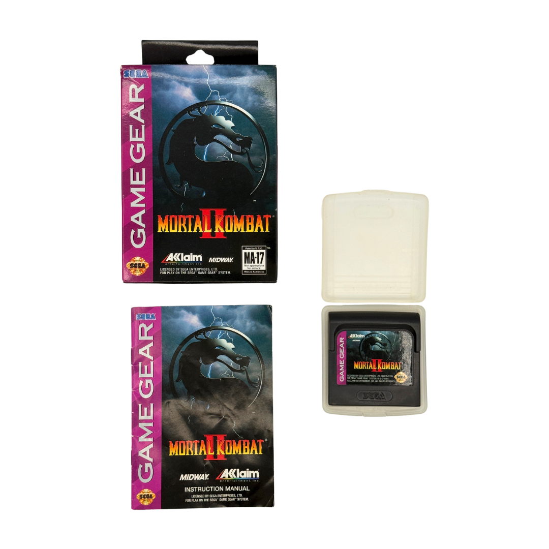 Mortal Kombat II – Sega Game Gear – Complete in Box (CIB) – 1994 – Brutal Arcade Sequel