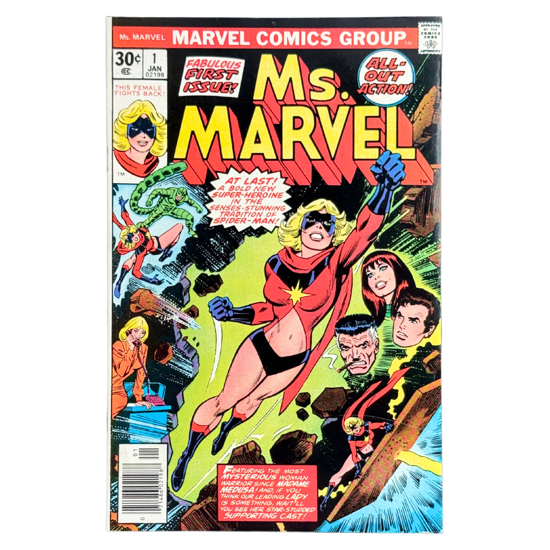 Ms. Marvel #1 – 1st Appearance of Carol Danvers as Ms. Marvel – FN – 1977 (Marvel Comics)