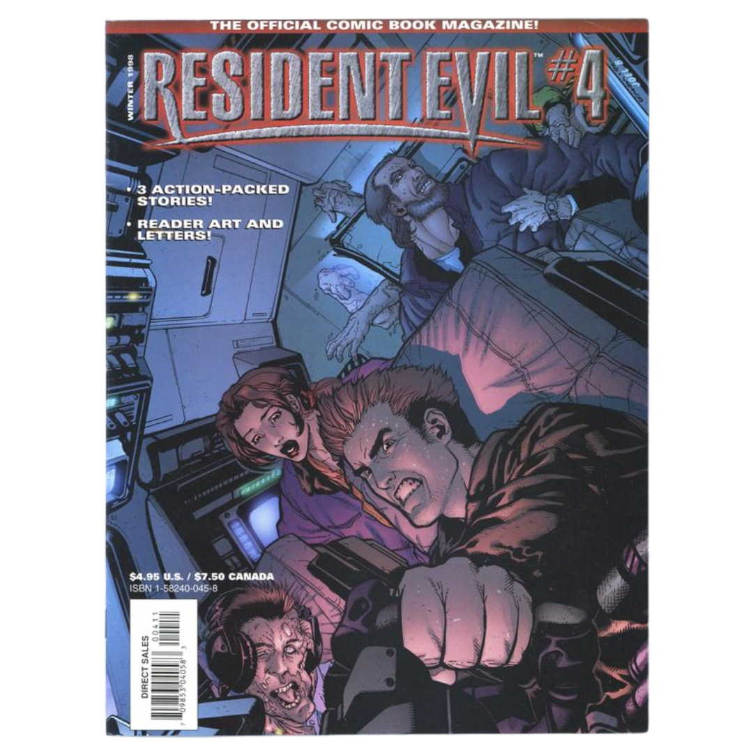 Resident Evil #4 – Official Comic Magazine / Three-Story Issue – FN – 1998 (Image Comics)