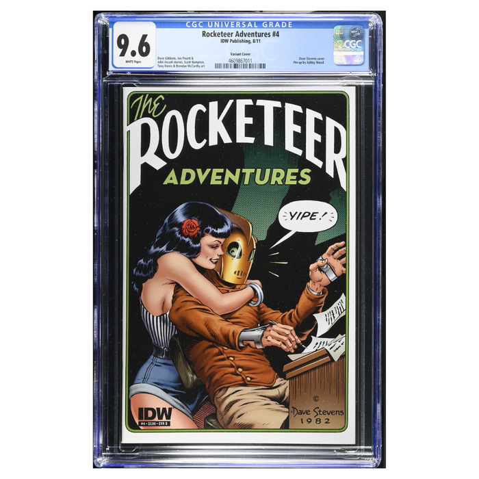 Rocketeer Adventures #4 – Dave Stevens Variant Cover – CGC 9.6 – 2011 (IDW Publishing)