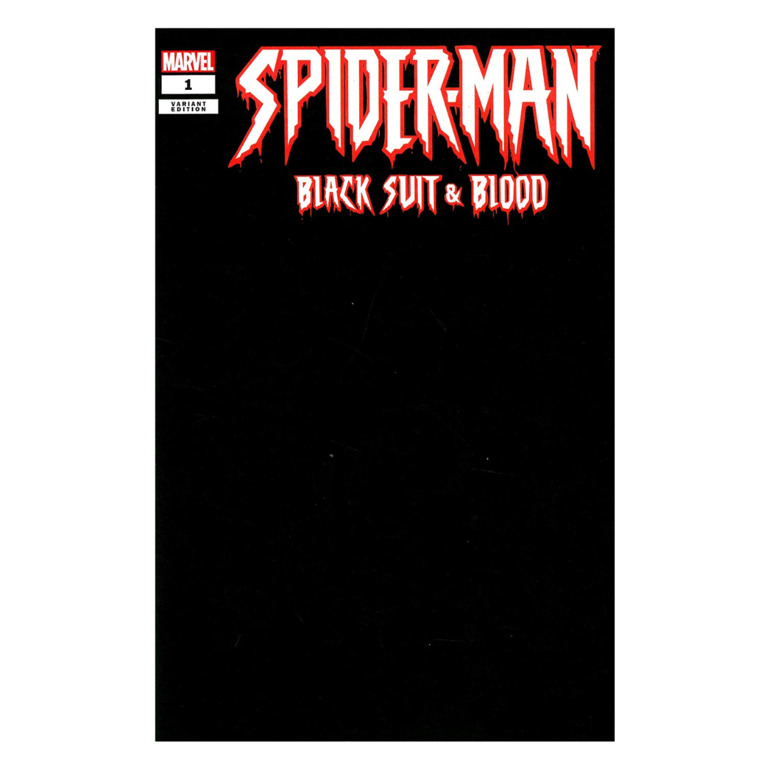 Spider-Man Black Suit and Blood (2024 Marvel) #1B Black Sketch Cover