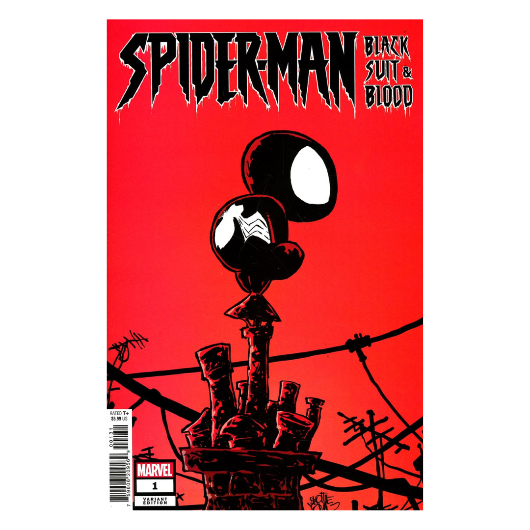 Spider-Man Black Suit and Blood (2024 Marvel) #1C Skottie Young Cover