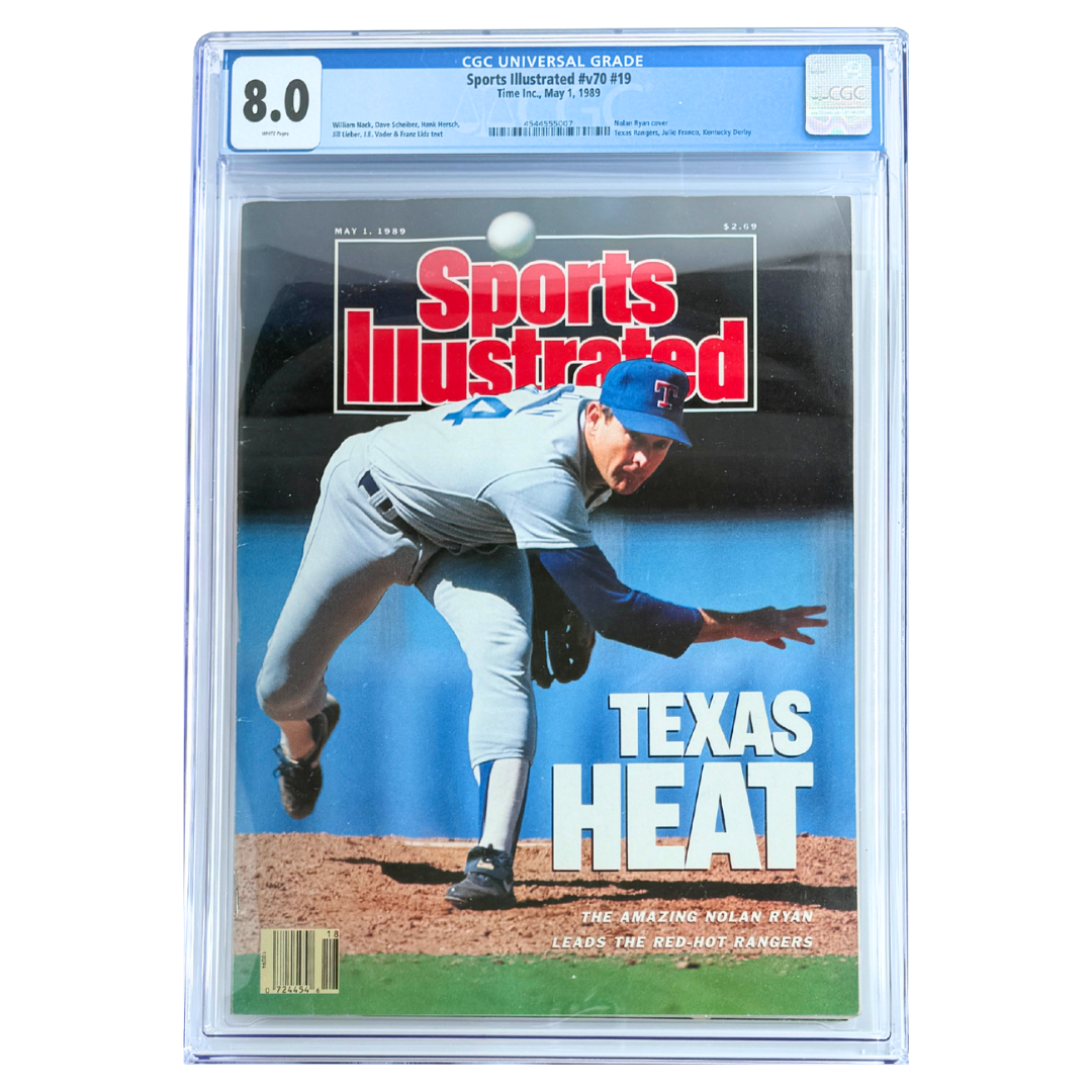 Sports Illustrated Vol. 70 #19 – Nolan Ryan Texas Rangers Cover – CGC 8.0 – May 1, 1989 (Time Inc.)