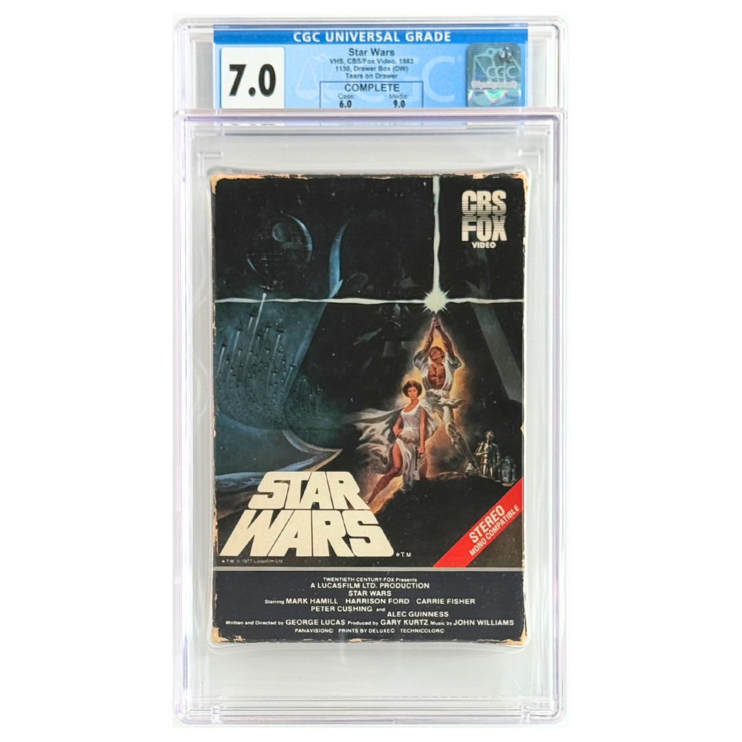 Star Wars (VHS) – CBS/Fox Dual Window Drawer Box – 7.0 – 1983 (USA Release)