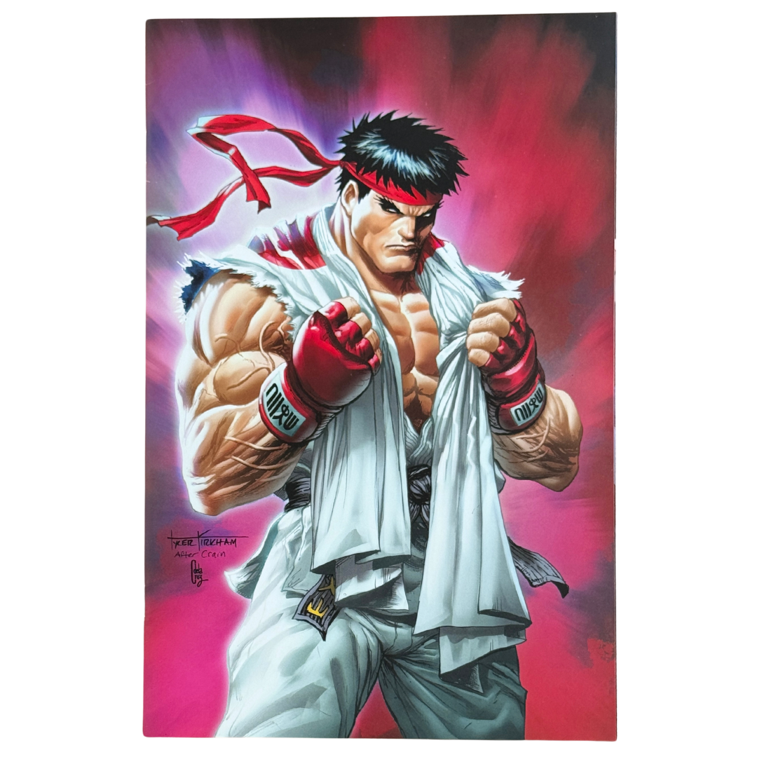 Street Fighter #1 – Tyler Kirkham Ryu Virgin Reprint (Limited 400) – NM – 2023 (Image / Spectral Comics Exclusive)