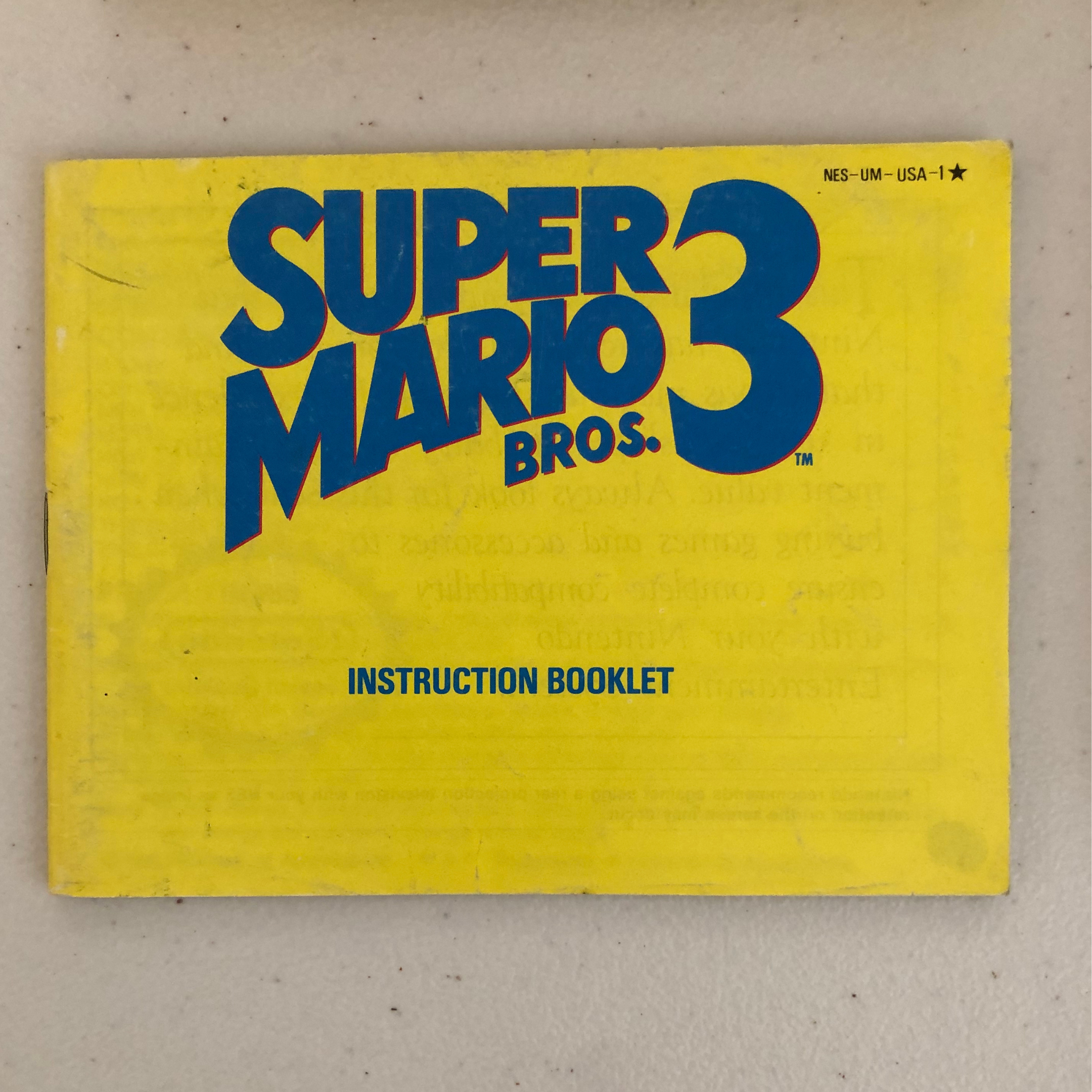 Super Mario Bros 3 CIB 1st Print Box with 2nd Print Cartridge and Manual - NES