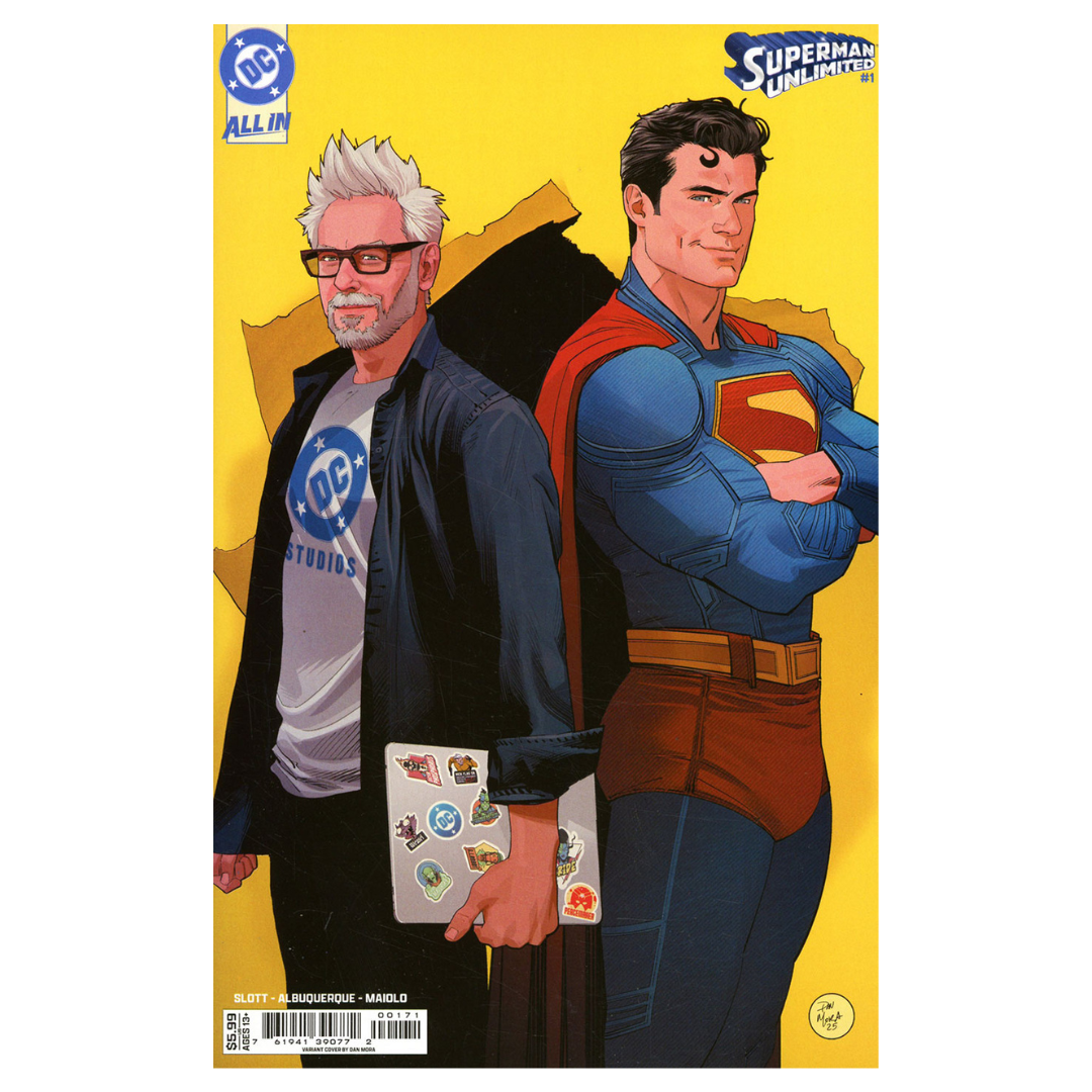 Superman Unlimited #1 – Cover F Variant – Dan Mora James Gunn Cameo Card Stock – (2025 DC Comics) – Must-Have Debut Issue