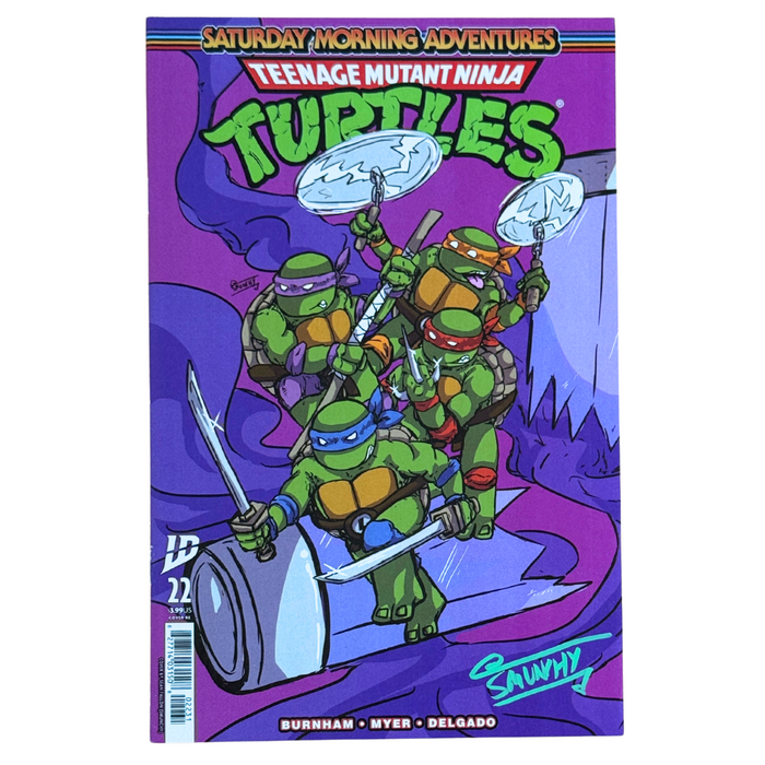 TMNT: Saturday Morning Adventures Continued #22 – Signed by Smunchy – Sean Fallon Emilitas Comics Exclusive – NM w/COA – 2025 (IDW Comics)