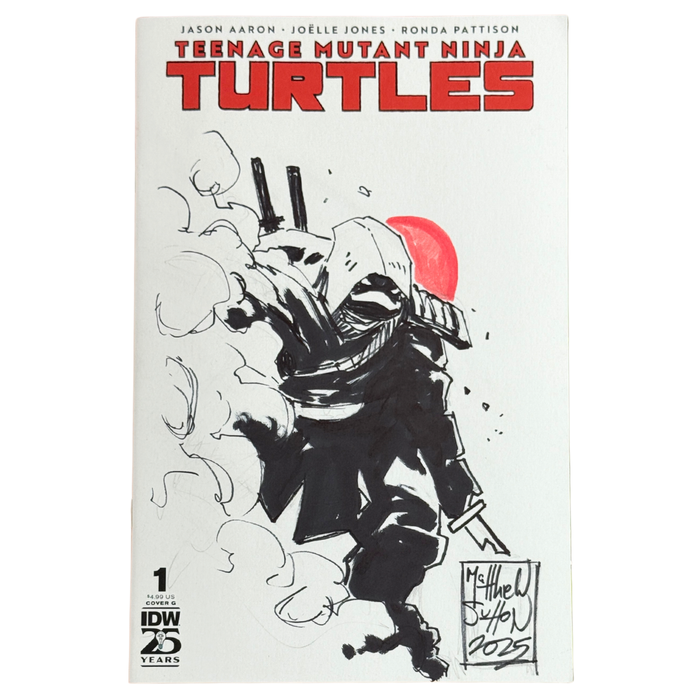 Teenage Mutant Ninja Turtles #1 – Full Last Ronin Original Sketch by Matthew Sutton / COA Included – 2024 (IDW Publishing)