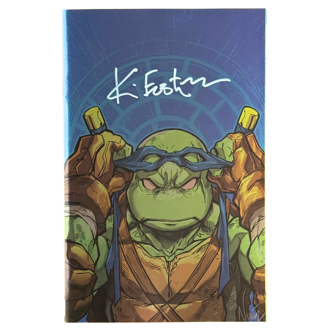 Teenage Mutant Ninja Turtles #1 – Signed by Kevin Eastman – 2024 SDCC Eddie Nuñez Leonardo Virgin Foil (Ltd 500) – NM w/COA – IDW Comics