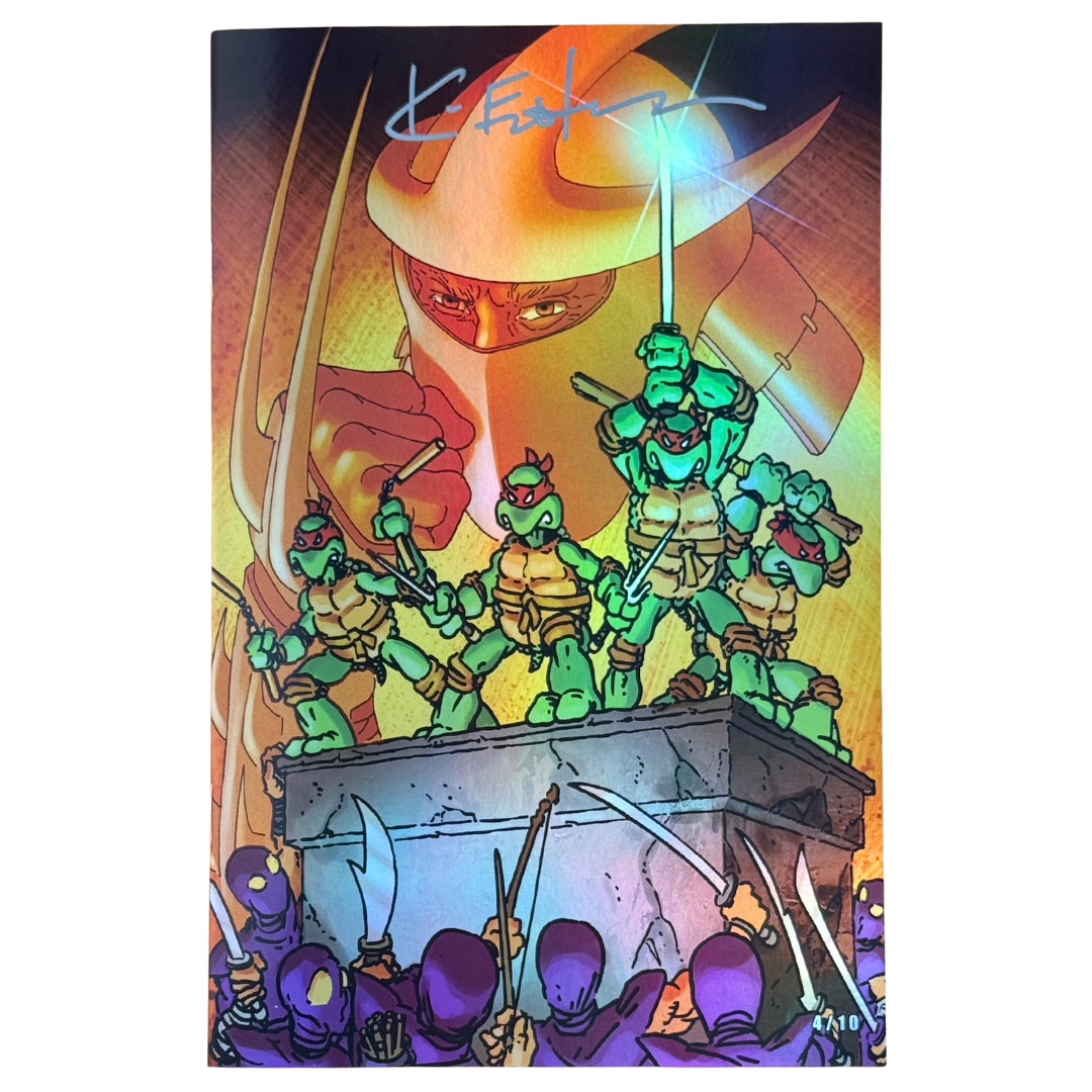 Teenage Mutant Ninja Turtles – Signed Kevin Eastman Exclusive Sketch Book – Foil Variant - Ltd 10 - 4/10 – NM – 2025 SDCC Exclusive