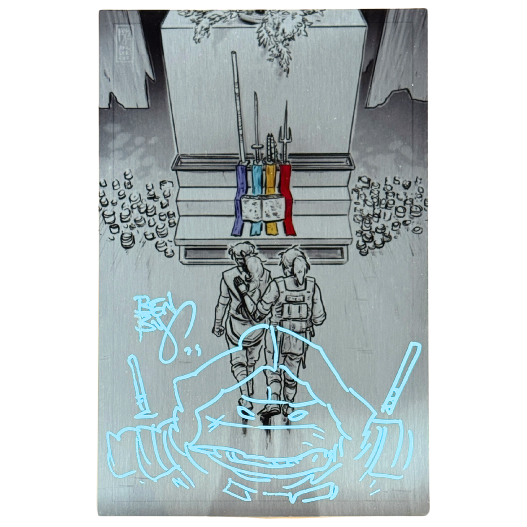Teenage Mutant Ninja Turtles: The Last Ronin – The Lost Years #1 – Ben Bishop Director’s Cut Metal (NM, Signed & Sketched) – Limited 300 (2023, IDW)