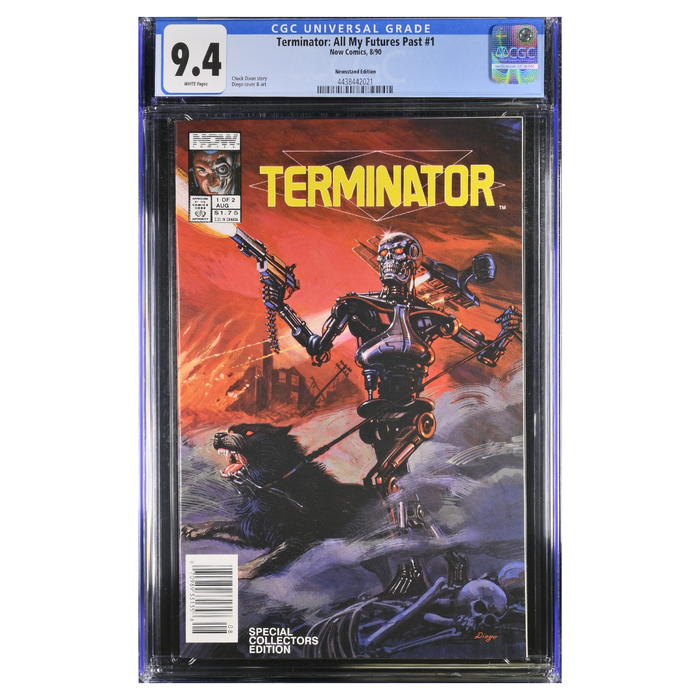 Terminator: All My Futures Past #1 – Newsstand Edition – CGC 9.4 White Pages (1990, NOW Comics)