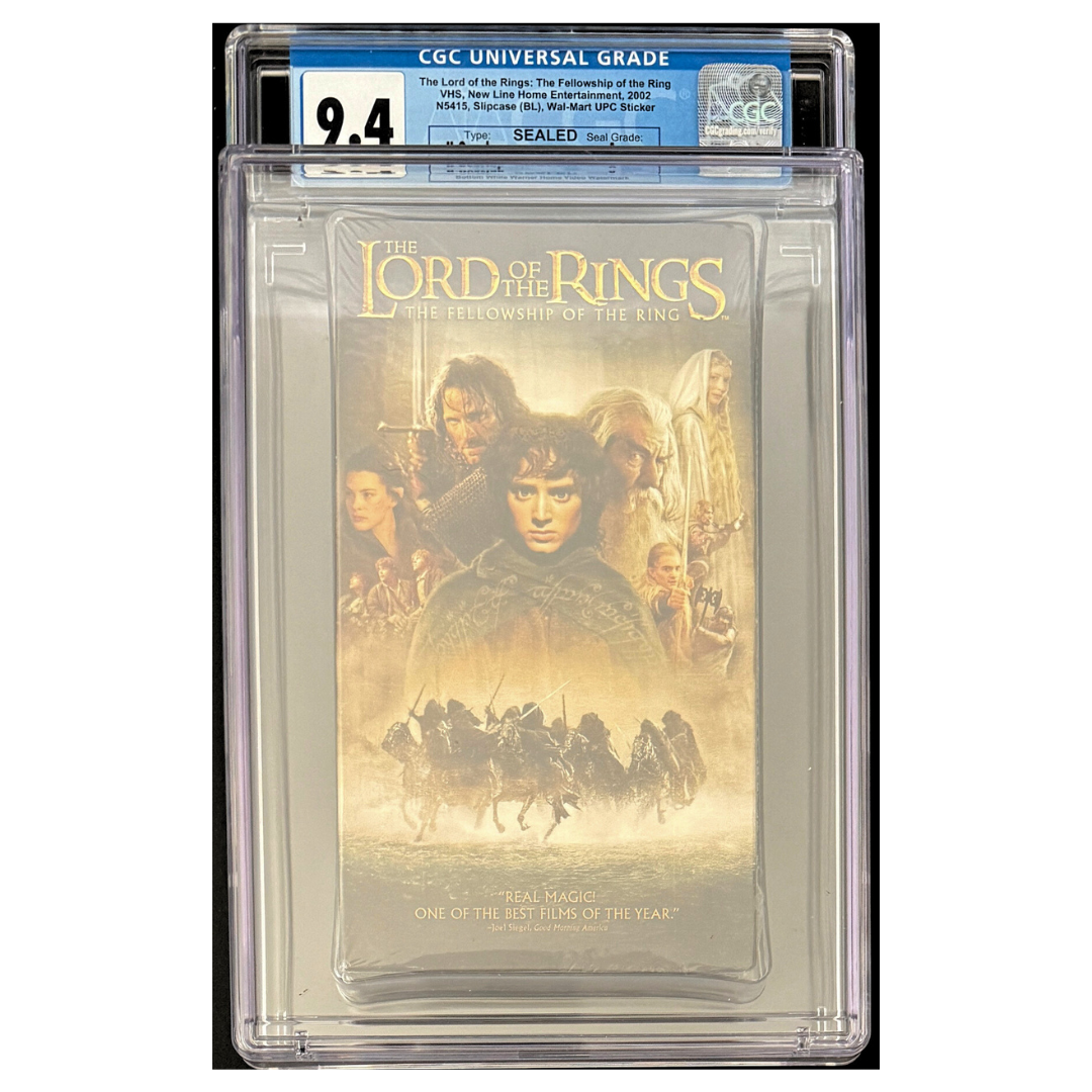 The Lord of the Rings: The Fellowship of the Ring (2002) – Sealed VHS – BL Slipcase Variant – A Seal