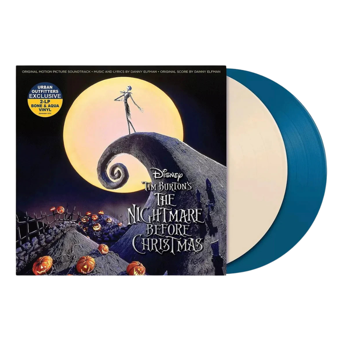 The Nightmare Before Christmas – Original Soundtrack – Bone White & Aqua Colored Vinyl – LP – Brand New