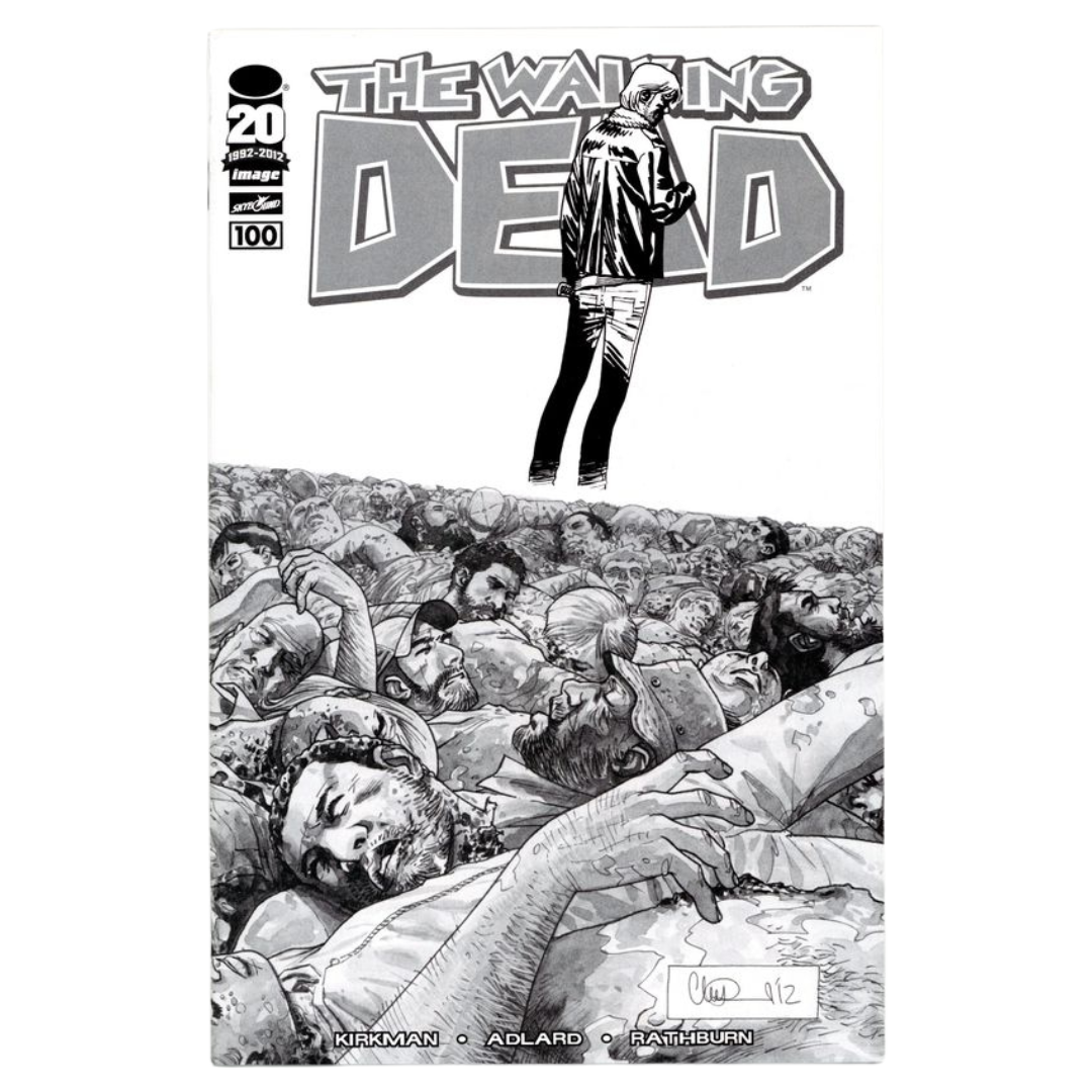 The Walking Dead #100I – 1:200 Adlard Sketch Variant – FN 6.0 (2012 Image Comics)