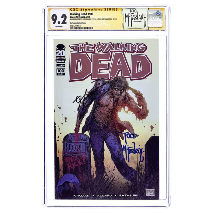 The Walking Dead #100 – McFarlane Variant / 1st Negan & Lucille – CGC 9.2 – Signature Series – 2012 (Image/Skybound)