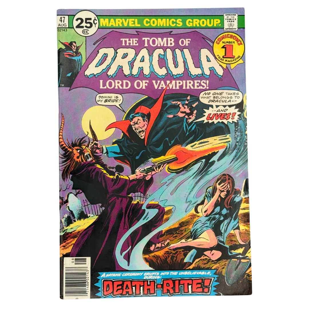 Tomb of Dracula (1972 1st Series) #47 – FN- (5.0-6.0) – "Birthrite: Death!" – (1976 Marvel Comics) – Vampire Horror Classic!