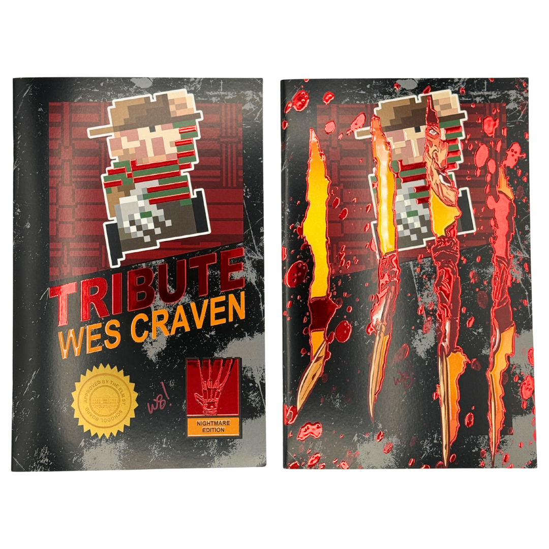 Tribute: Wes Craven #1 – Signed Dallas Fan Expo Set – 8-Bit & Ripping Claws Foil Variants – Limited to 200 – NM w/ COAs (TidalWave, 2025)