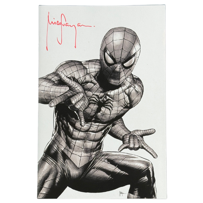 Ultimate Spider-Man #17 – Mico Suayan Dallas Fan Expo B&W Virgin / Signed + COA – NM – 2025 (Marvel)