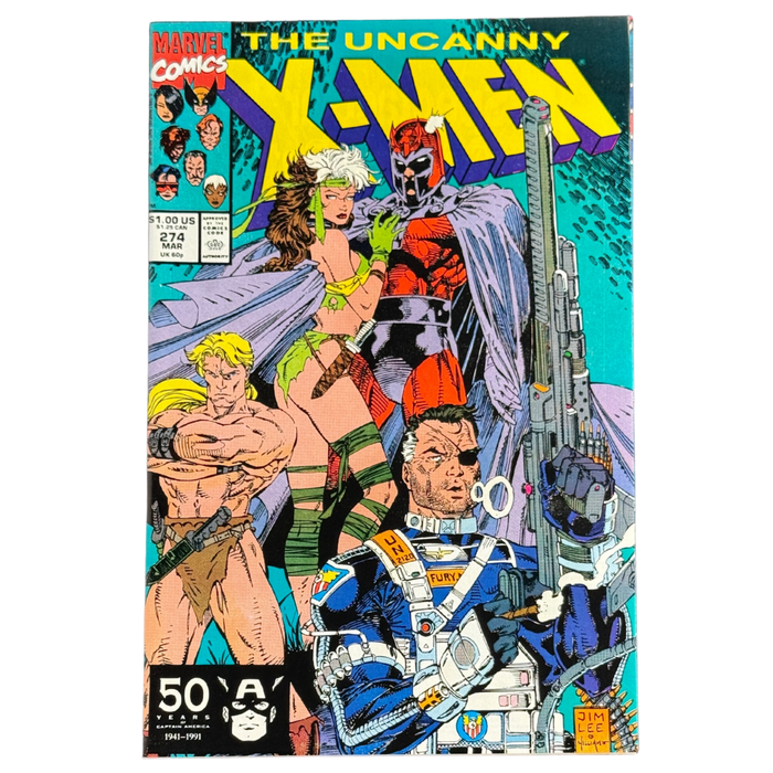 Uncanny X-Men (1963 1st Series) #274 – Jim Lee Savage Land Era Showcase – VF/NM – 1991 (Marvel)