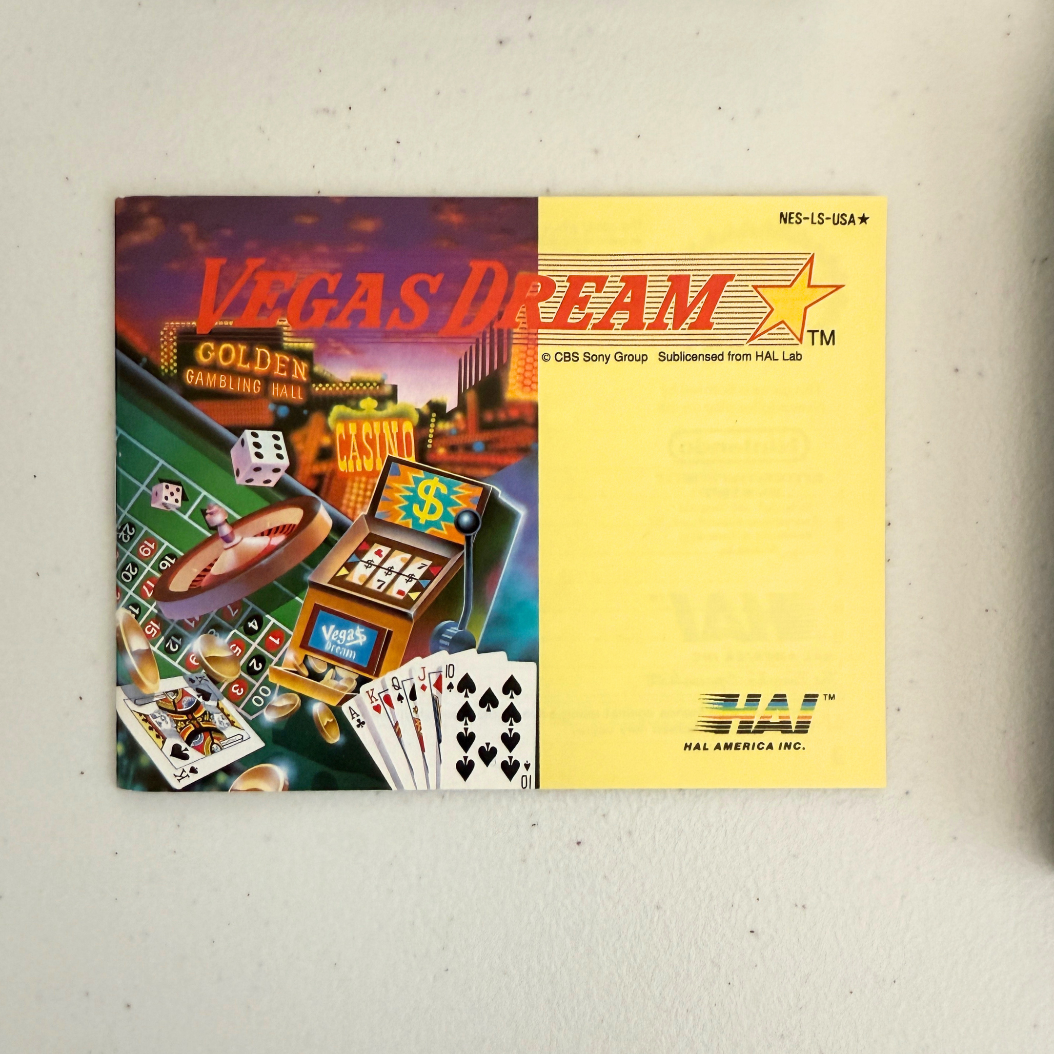 Vegas Dream CIB - Nintendo NES