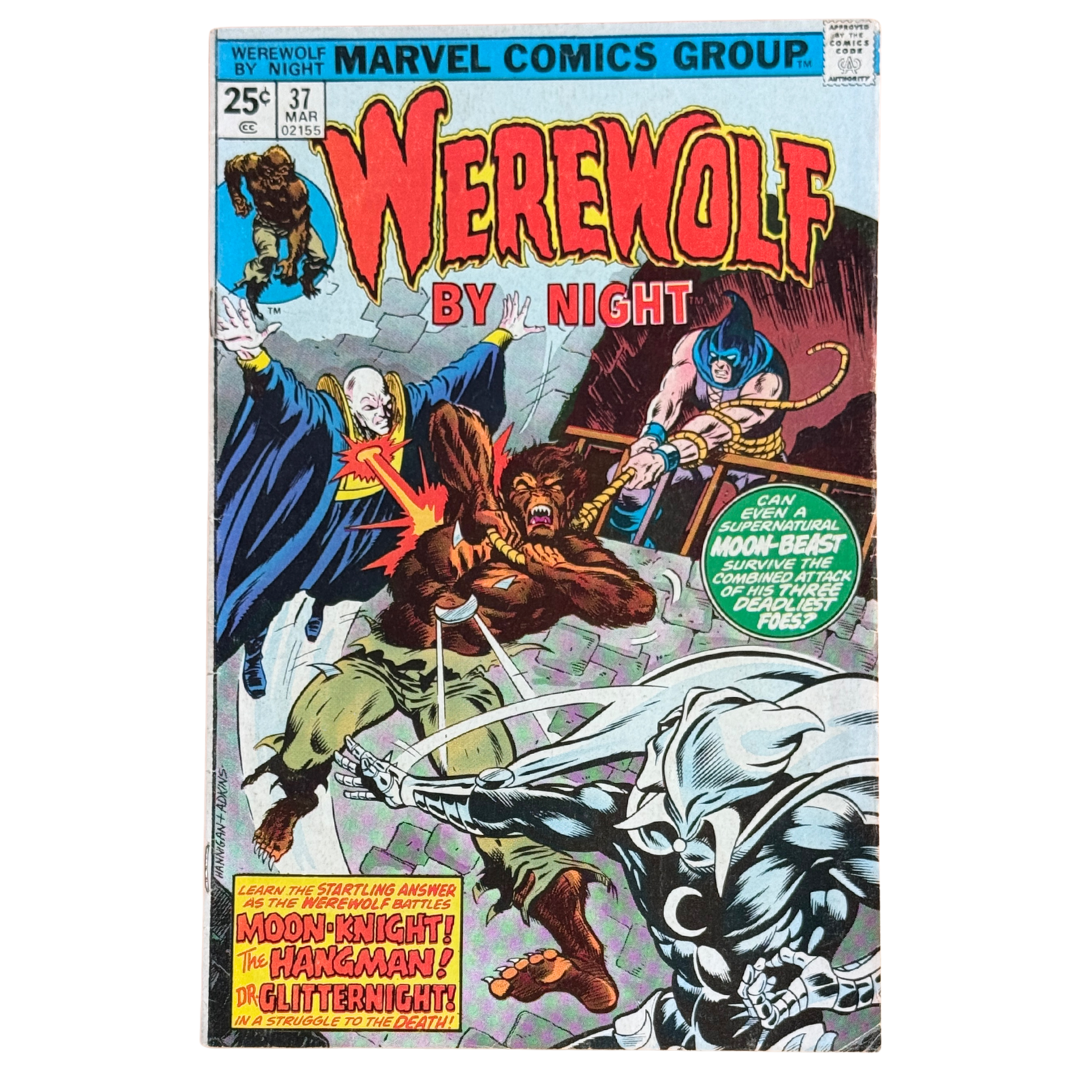 Werewolf by Night #37 – 3rd Appearance of Moon Knight – FN – 1976 (Marvel)