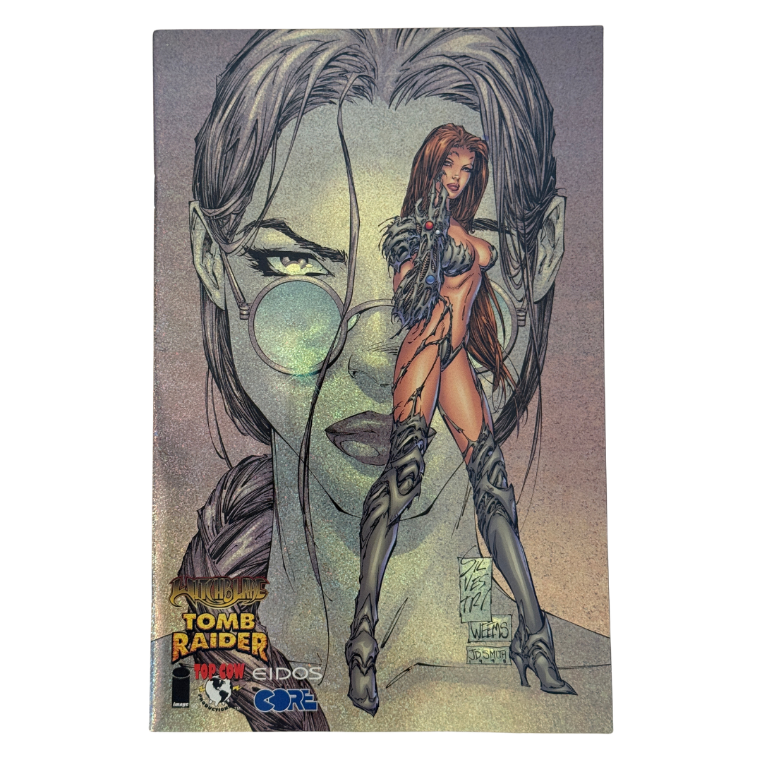 Witchblade/Tomb Raider #1 – VF/NM – Prism Glitter Edition – 1998 (Image)