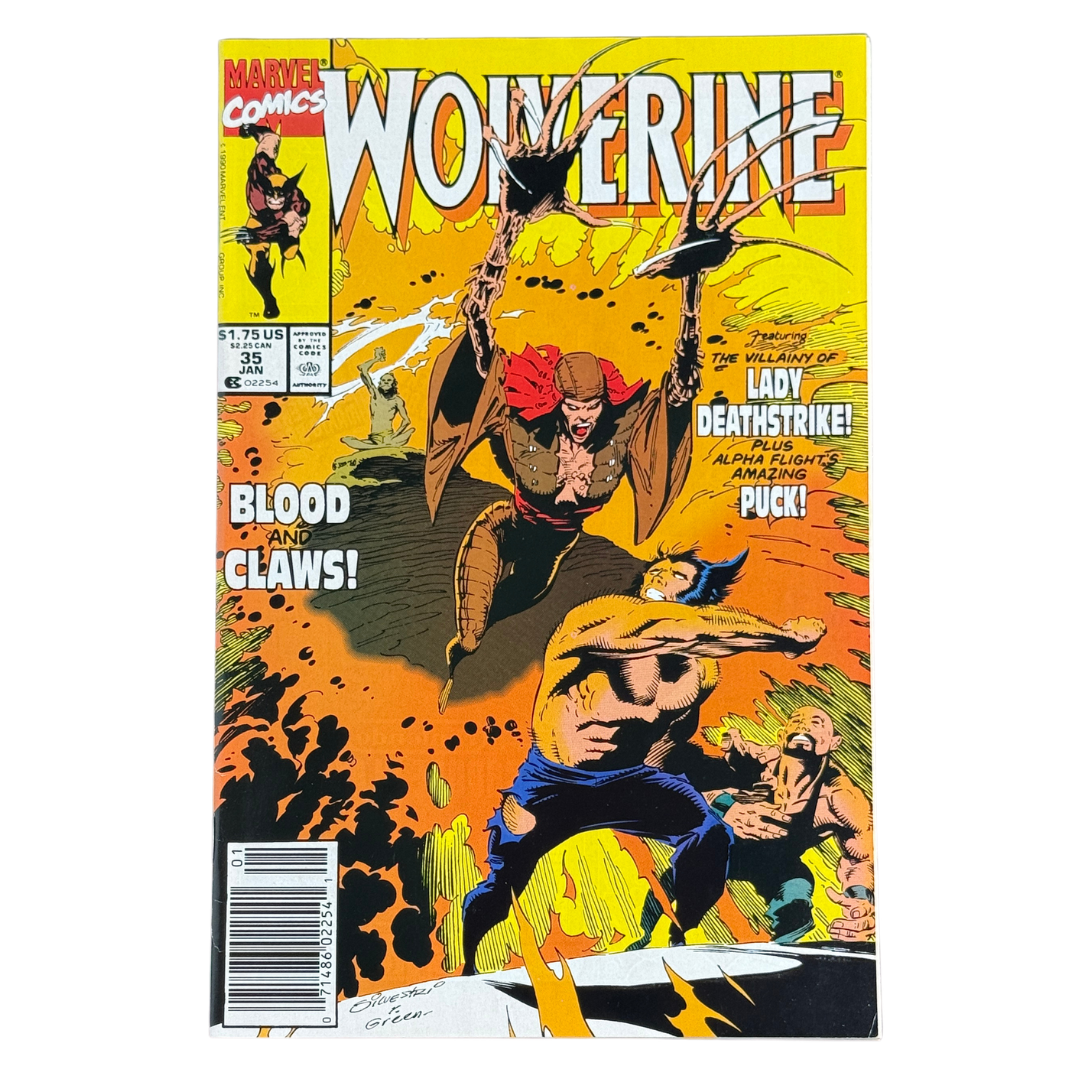 Wolverine #35 – VF – Newsstand Edition – 1991 (Marvel)