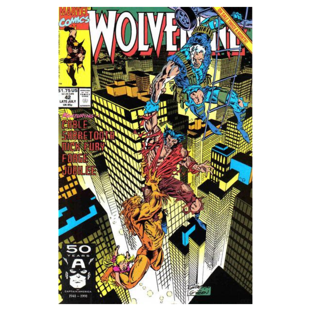 Wolverine #42 DIrect Edition - 1st Printing – NM – 1991 (Marvel)