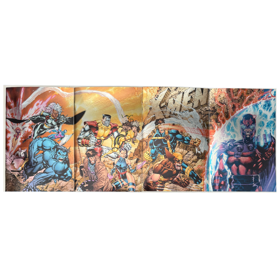 X-Men (1991) #1 Facsimile Foil Set (2025 Marvel) – Unknown Comics Exclusive – Connecting Jim Lee Covers – [4-Pack, Limited to 1000 Sets] – Brand New NM